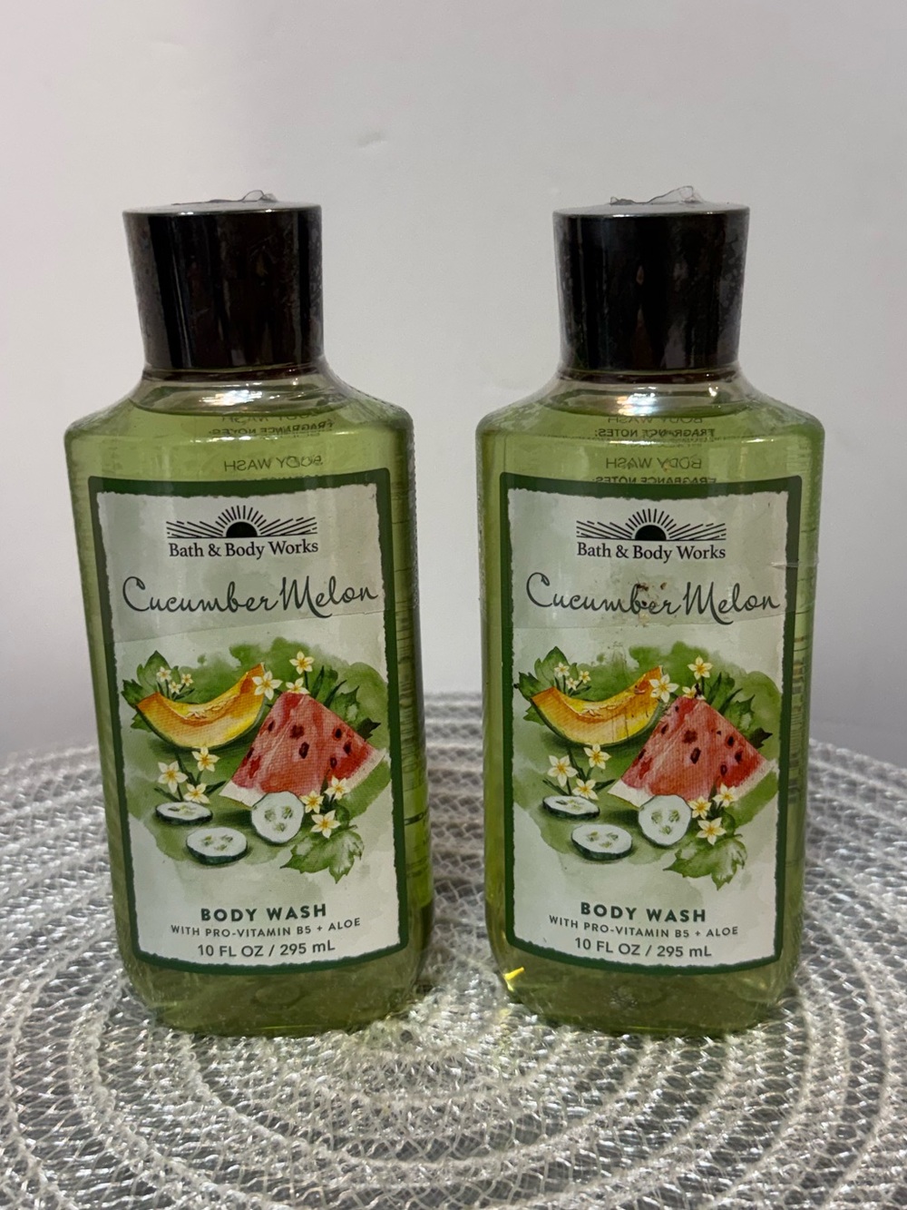 BBW Cucumber Melon Body Wash Set of 2 NWT